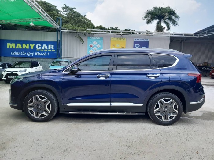 Huyndai santafe 2.2L 2021 xanh máy dầu